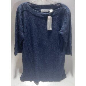 Carolyn Taylor Women’s Blue Crewneck Shirt Size Medium